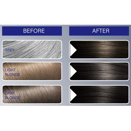 FYNE - Dark Brown Permanent Hair Colour | Grey Hair Colouring for Men with Comb Applicator Included | Natural-Look Hair Dye | No Mixing Ready to Apply | Ammonia and Cruelty-Free