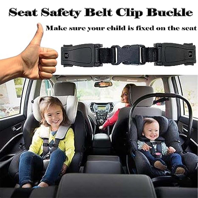 Car Seat Safety Belt Clip Buckle Lock Seat Chest Harness