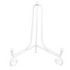 (2 Pack) 12" Iron Large Plate Stand, White Iron Easel