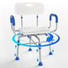 Ruiers 360° Swivel Shower Chair with Arms and Back