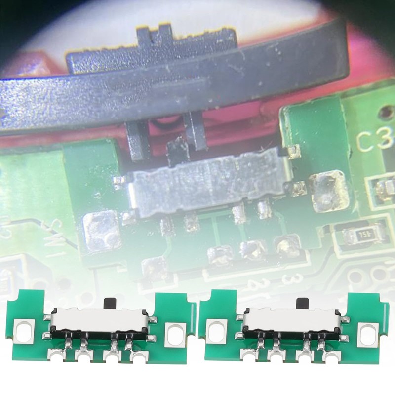 Pack of 2 Power Switch Sliding Button Board Replacement Parts