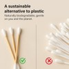 200 Pcs Bamboo Cotton Buds Eco Friendly Biodegradable Swabs with
