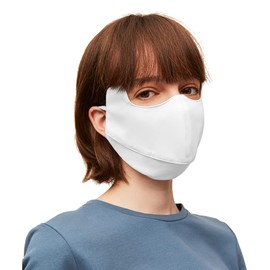 OhSunny Sun Protection Face Cover UPF 50+ Women Mask Breathable Face Covering SLN3M308D (White)