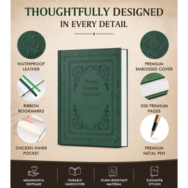 Mom's Legacy Journal (Hardcover), A Guided Memory Keepsake Book with Prompt Questions for Mom to Share Her Life Stories and Memories, Meaningful Gift for Mother's Day, Birthday, Christmas