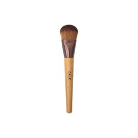 CALA. Brocha de Maquillaje Cala Natural Bamboo Foundation Brush. Brocha para Aplicar Base de Maquillaje Líquida o en Crema. Mango Ergonómico de Bamboo Oscurecido. Vegano.