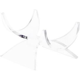 Plymor Clear Acrylic Fossil, Mineral or Crystal Display Holder Stand, 1.75" H x 2.875" W x 2.375" D