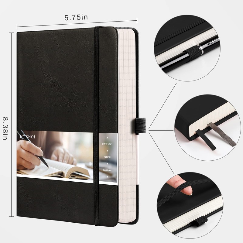 EMSHOI Graph Paper Notebook A5-21.4 x 14.5 cm Hardback Thick
