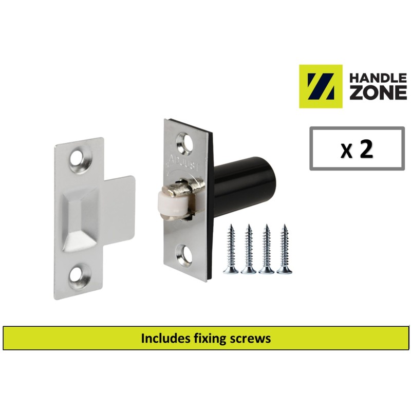HANDLEZONE® 2 Pack Adjustable Roller Catch, Spring Loaded Ball Latch,