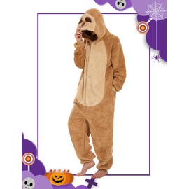 Xinlong Panda Jumpsuit Women's Animal Oversized Cuddly Pyjamas Men's Long with Hood Unisex Animal Costumes Sleepwear Winter Plush Jumpsuit, Style 1