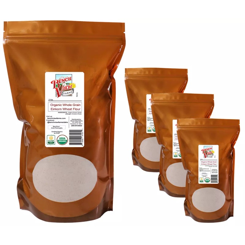 Bench View Farms Organic Stone Ground Whole Wheat Einkorn Flour