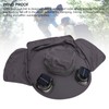 Men Sun Hat Solar Powered Rechargeable Fan UPF50 Wide Brim