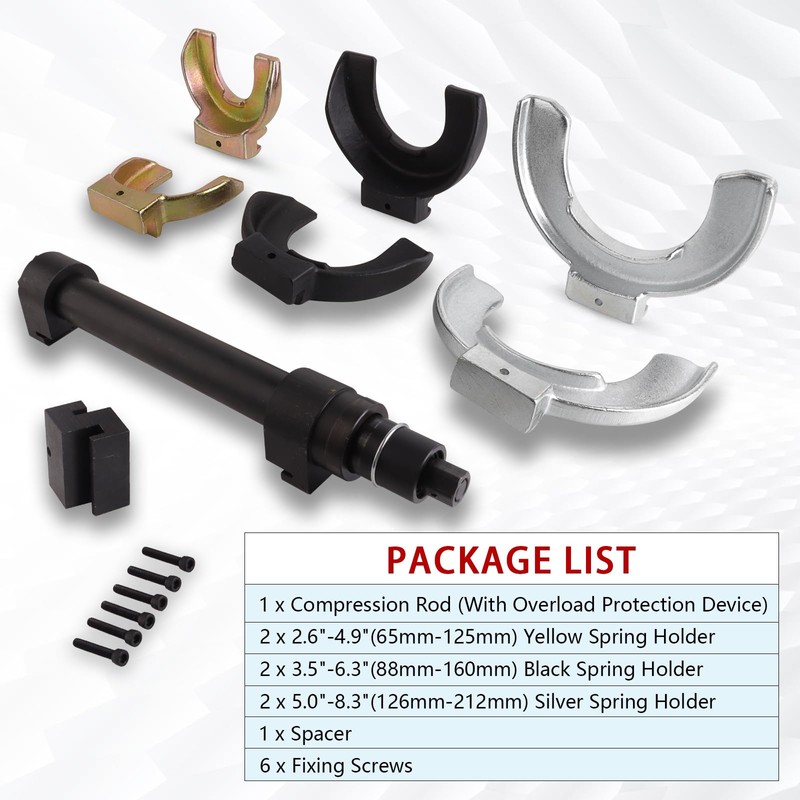 Fumrtcy Macpherson Strut Spring Compressor Tool Kit Universal Interchangeable Fork
