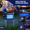 Solar Bug Zapper Outdoor, 4500V Mosquito Zapper Waterproof with Panel