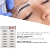 8pcs Tattoo Eyebrow Sticker Waterproof Breathable Long Lasting False Eyebrows