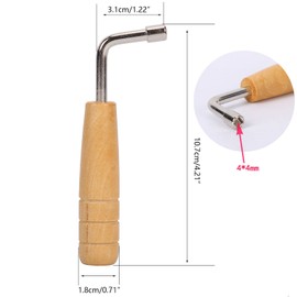 Harp Tuning Pens, L-shaped Harp Tuning Wrench, Harp Tuning Hammer for Lyre Harp Strings, Repair String Instruments, Tools, Piano Tuning Wrench, Professional Harp Tuning Hammer