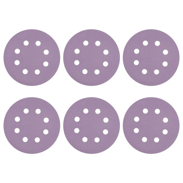 HARFINGTON 10 Pcs 5 Inch Sanding Disc 8 Hole 150