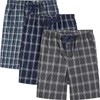 Jveyvth Men's Pajama Shorts Plaid Lounge Pants Relaxed Fit Drawstring