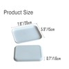 VSUINGO Small Tray 3 Pack, White 7.8 inch Wheat Straw