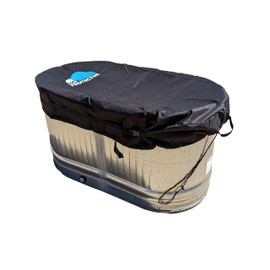 Polar Protector - 2 X 2 X 4 Stock Tank Cover - Ice Water Therapy & Cold Water Cover - Fits Galvanized Tank - Waterproof & Rip Proof - Keeps Tanks Clean