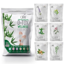 QVENE 60 Parches para Pies WELLNESS FOOT PADS 6 Esencias Naturales