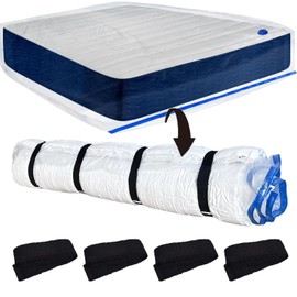 Duscdesp Mattress Vacuum Bag for Moving Waterproof Vacuum Storage Bags,Vacuum Seal Bags for Memory Foam or Latex Mattress,Mattress Compression Cover for Moving,Storage for Returns
