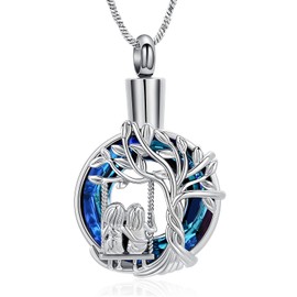 Yinplsmemory Cremation Jewelry for Ashes for Sister Tree of Life Urn Necklace for Ashes for Women Ashes Keepsake Jewelry