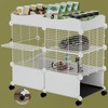 STILLCOVE Small Guinea Pig Cages Indoor, C&C Chinchilla Rat Cage