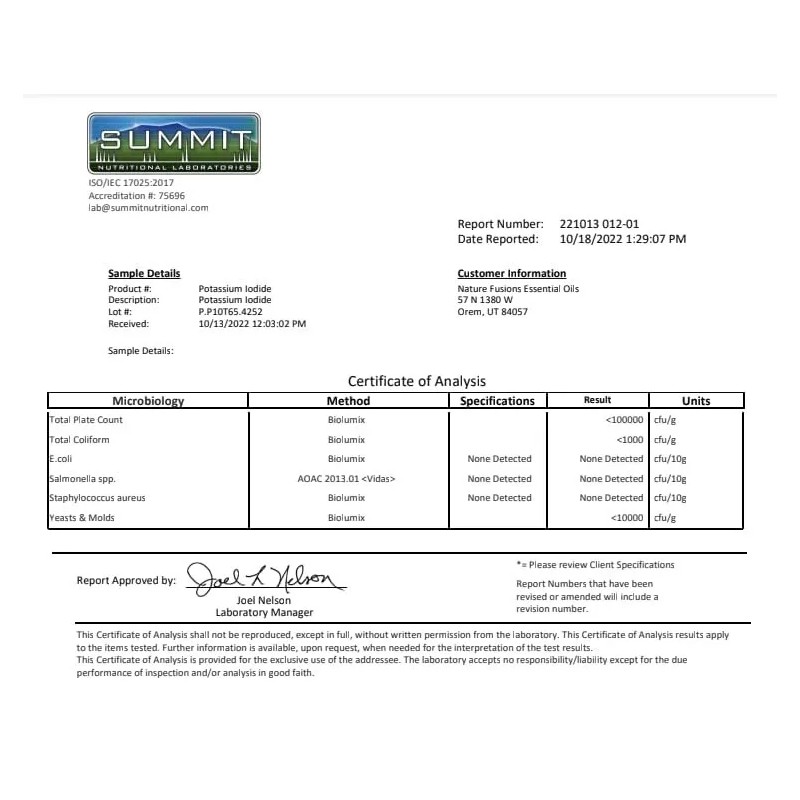 Nutri Supplements Potassium Iodide Radiation Tablets 130 mg (5 Pack)