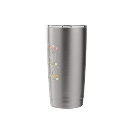Physical Therapy Floral Spine Design for Therapist Stainless Steel Insulated Tumbler
