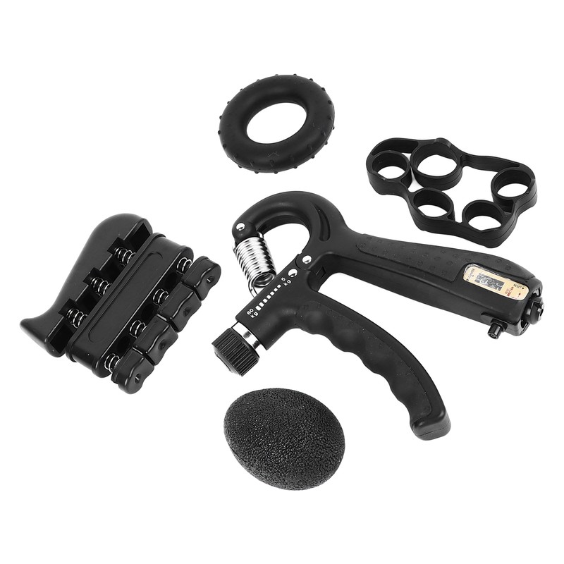 5Pcs Grip Strengthener Trainer Kit Hand Exercise Ball Finger Trainer