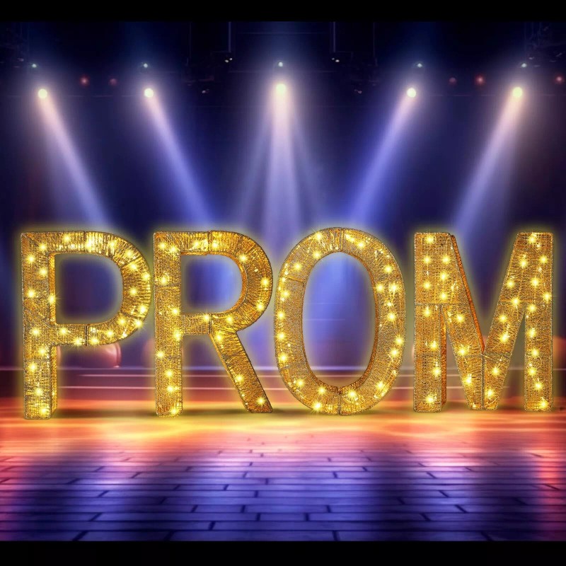 Light up PROM letters/marque