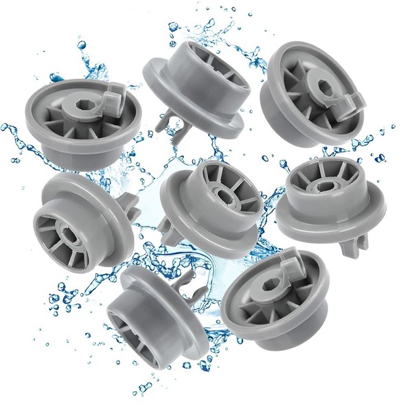 Rouleau Lave-Vaisselle Lot de 8 Roulettes pour Panier Inférieur Roulette Panier Lave Vaisselle Roulettes de Lave-Vaisselle pour Panier Inférieur avec La Majorité de Lave-Vaisselles