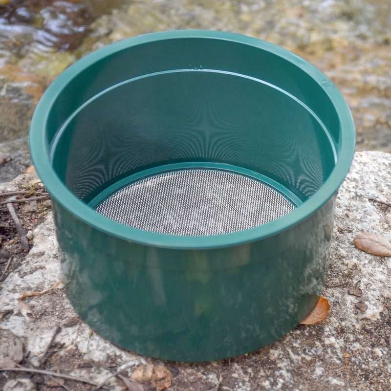 SE 5.5" Mini Stackable Sifting Pan, 60 Holes/Square Inch -