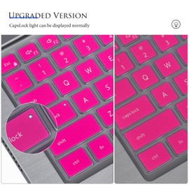 Keyboard Cover Skin for Dell Latitude 14" 7440 5440 7430 5430 5431 9430 7420 5420 9420 7410/Dell Latitude 9000 9510 9520 15.6"/Dell Latitude 7640 16"[Not fit for Dell Latitude 7320 5320] - Pink