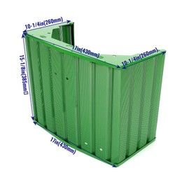 KUAFU Front Grille Compatible with John Deere 755 855 955 Tractor Front Guard Replacement for AM107864 Powder Coated Steel Green