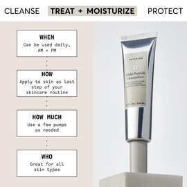 Naturium Multi-Peptide Moisturizer Jumbo, Hydrating & Smoothing Skin Care, Moisturizes with Ethylated Vitamin C & Panthenol, 3.4 oz