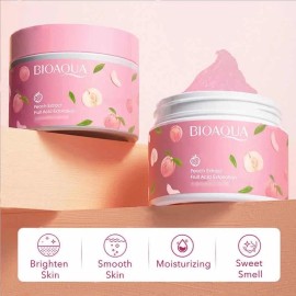 Bioaqua Gel Exfoliante Durazno + Ácido Hialurónico Hidratante y Suavizante