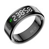 Smart Ring with LED Display Screen,Sleep&Fitness Tracking Wearable for Women/Men,Accurate