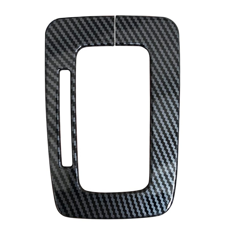 ruihe Carbon Fiber Pattern Car Gear Shift Knob Console Panel
