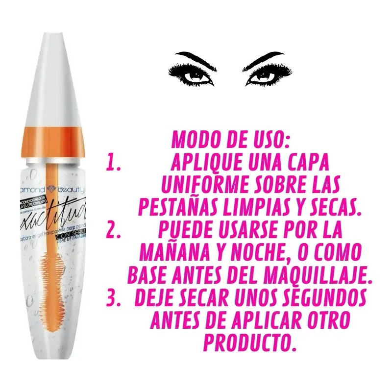 3 Pz Rimel Gel Transparente - Serum Para Pestañas Exactitud