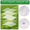 Clear Greenhouse Plastic Covering, 16Mil Thickness Heavy Duty Clear tarp