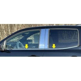 QAA Window Sill Trim Set, 4Pcs, Stainless Fits 2023-2024 Chevy Colorado CrewCab