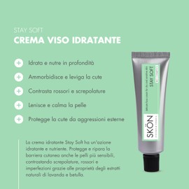 Skön Stay Soft Feuchtigkeitsspendende Gesichtscreme für trockene und empfindliche Haut mit Hyaluronsäure und Sheabutter, feuchtigkeitsspendende Gesichtscreme, beruhigende und schützende Gesichtscreme