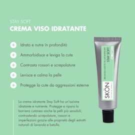 Skön Stay Soft Feuchtigkeitsspendende Gesichtscreme für trockene und empfindliche Haut mit Hyaluronsäure und Sheabutter, feuchtigkeitsspendende Gesichtscreme, beruhigende und schützende Gesichtscreme