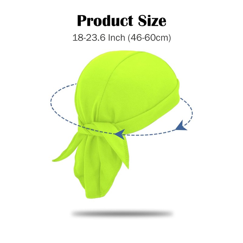 Sweat Wicking Do Rags Skull Caps, Cooling Hip Hop Hat,