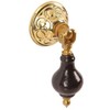 VAN DYKE'S RESTORERS Teardrop 3 Inch Drop Pull with Eastlake Stamped Brass Rose