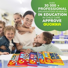 QUOKKA Magnet Game for Kids 3-5 - 4 in a Row Game Kids Ages 4-8 - Travel I Road Trip I Plane I Car Ride - Magnetic Toddler Travel Toys