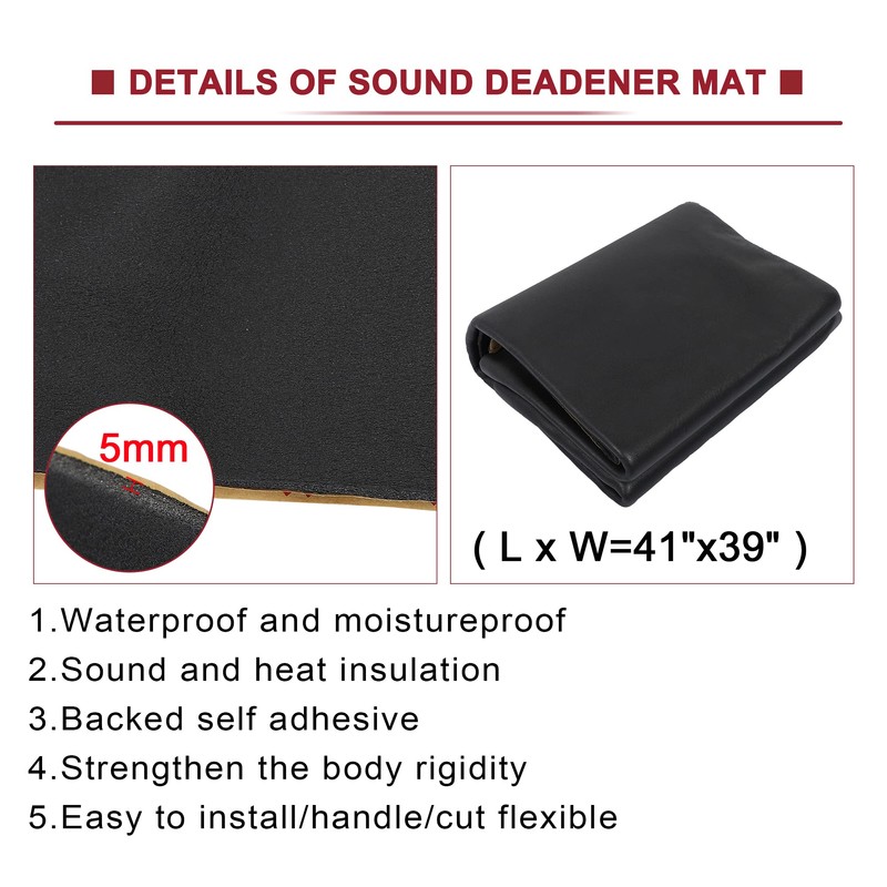 ACROPIX 197mil 11sqft Car Cell Foam 5mm Sound Proofing Insulation