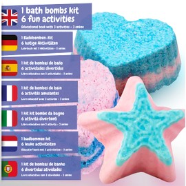 Science4you Bath Bombs Make Your Own Set for Children from 8 Years - Bath Bombs Craft Girls 8 Years, 6 Science Experiments from 8 - Bath Bombs Gift Set for Girls and Boys, Medium