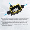 CNBTR Outdoor Underwater Junction Box 3 Way Cable Wire Connector